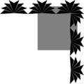 Free Stock Photo: Illustration of an upper right frame corner