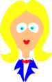 Free Stock Photo: Illustration of a cartoon business woman