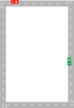 Free Stock Photo: Illustration of a blank frame border of a road and cars
