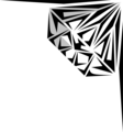 Free Stock Photo: Illustration of an upper right frame corner with a diamond