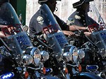 Free Stock Photo: Police officers on motorcycles