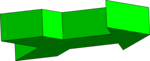 Free Stock Photo: Illustration of a 3d green arrow