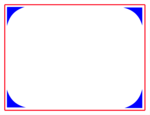 Free Stock Photo: Illustration of a red blank frame border