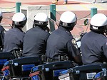 Free Stock Photo: Police officers on motorcycles