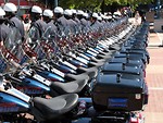 Free Stock Photo: Police officers on motorcycles