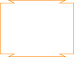 Free Stock Photo: Illustration of a blank orange frame border