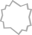 Free Stock Photo: Illustration of a blank jagged frame border
