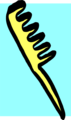 Free Stock Photo: Illustration of a yellow comb