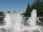 Free Stock Photo: City landscape near fountain