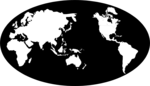 Free Stock Photo: Illustration of a globe with a world map