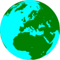 Free Stock Photo: Illustration of a globe showing Europe