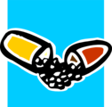Free Stock Photo: Illustration of a split pill capsule