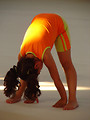 Free Stock Photo: A young Indian girl doing gymnastics