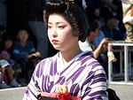 Free Stock Photo: Closeup of a young girl in a kimono