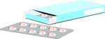 Free Stock Photo: Illustration of a box of pills