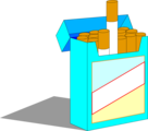 Free Stock Photo: Illustration of a pack of cigarettes