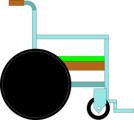 Free Stock Photo: Illustration of a wheelchair
