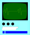 Free Stock Photo: Illustration of an EKG machine