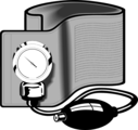 Free Stock Photo: Illustration of a blood pressure cuff
