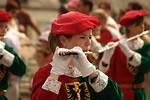 Free Stock Photo: Closeup of a girl playing the flute in a parade