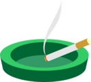 Free Stock Photo: Illustration of a cigarette in an ashtray
