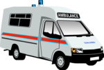 Free Stock Photo: Illustration of an ambulance