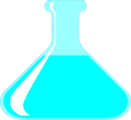 Free Stock Photo: Illustration of a blue flask