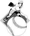 Free Stock Photo: Illustration of a baseball pitcher