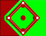 Free Stock Photo: Illustration of a baseball diamond