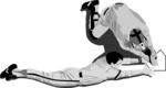 Free Stock Photo: Illustration of a baseball player sliding into home plate