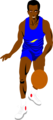 Free Stock Photo: Illustration of an African American basketball player