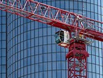 Free Stock Photo: Red construction crane