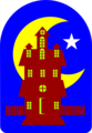 Free Stock Photo: Illustration of a haunted house with the moon in the background