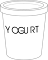 Free Stock Photo: Illustration of a yogurt container