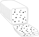 Free Stock Photo: Illustration of a sliced block of cheese