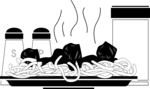 Free Stock Photo: Illustration of a plate of spaghetti
