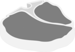 Free Stock Photo: Illustration of pork chops