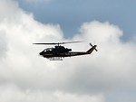 Free Stock Photo: An AH-1F Cobra attack helicopter flying in the sky