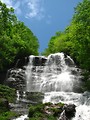 Free Stock Photo: A large waterfall over rocks