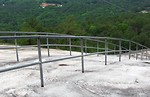 Free Stock Photo: A railing on the side of Stone Mountain in Georgia