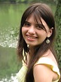 Free Stock Photo: Portrait of a beautiful young girl by a lake