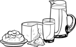 Free Stock Photo: Illustration of dairy products