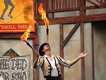 Free Stock Photo: A juggler on stage at the 2009 Georgia Renassance Festival