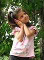 Free Stock Photo: A cute young latina girl posing outdoors