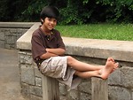 Free Stock Photo: A young latino boy posing outdoors