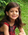 Free Stock Photo: A cute young latina girl posing outdoors