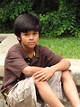 Free Stock Photo: A young latino boy posing outdoors