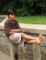 Free Stock Photo: A young latino boy posing outdoors