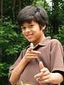 Free Stock Photo: A young latino boy posing outdoors