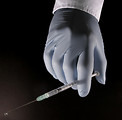 Free Stock Photo: Insulin type syringe ready for injection